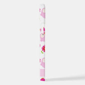 Patroon van uilen, schattige uilen, roze uilen, Jo iPhone Hoesje (Rechterkant)