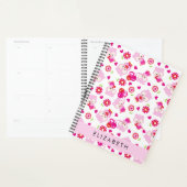 Patroon van uilen, schattige uilen, roze uilen, Jo Planner (Display)