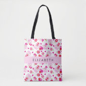 Patroon van uilen, schattige uilen, roze uilen, Jo Tote Bag (Voorkant)