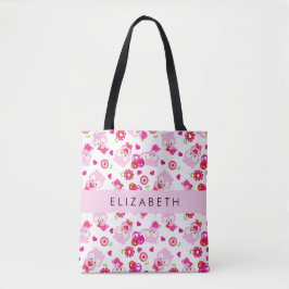 Patroon van uilen, schattige uilen, roze uilen, Jo Tote Bag