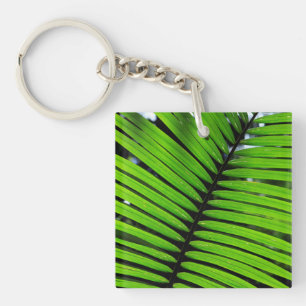 Patroon van varenbladeren sleutelhanger