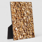 patroon van veel kleine verse tarwekorrels fotoplaat (Zijkant)