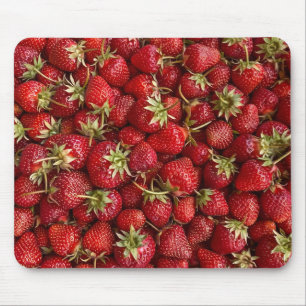 Patroon van verse rijpe aardbeien muismat