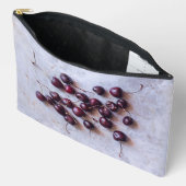 Patroon van verse rode kersen etui (Open)