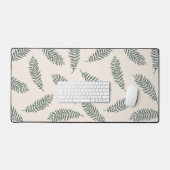 patroon van verstrooide varen bureaumat (Keyboard & Muis)