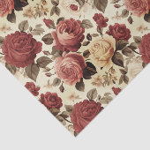  patroon van Victoriaans Rozen Tissuepapier (Detail)