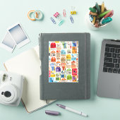 Patroon van vintage reisbiljetten. sticker (iPad Cover)