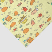 patroon van voedsel en drink tissuepapier (Detail)