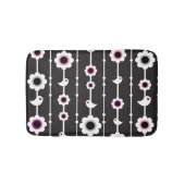 patroon van vogel en bloemen badmat (Voorkant)