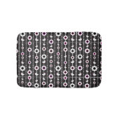 patroon van vogel en bloemen badmat (Voorkant)