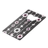 patroon van vogel en bloemen creditkaart flessenopener (Achterkant Gekanteld)