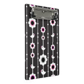 patroon van vogel en bloemen mini klembord (Schuin)