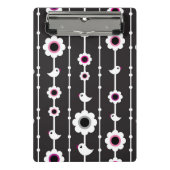 patroon van vogel en bloemen mini klembord (Voorkant)