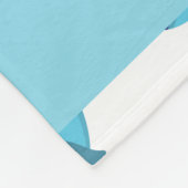 Patroon van walvissen, blauwe walvissen, Jouw naam Fleece Deken (Hoek)