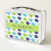 Patroon van walvissen, schattige walvissen, Jouw n (Achterkant)