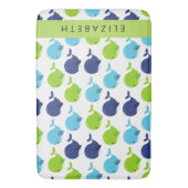 Patroon van walvissen, schattige walvissen, Jouw n Badmat (Voorkant Verticaal)