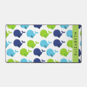 Patroon van walvissen, schattige walvissen, Jouw n Bureaumat (Voorkant)