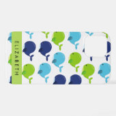 Patroon van walvissen, schattige walvissen, Jouw n iPhone Hoesje (Achterkant horizontaal)