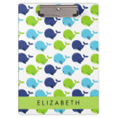 Patroon van walvissen, schattige walvissen, Jouw n Klembord (Voorkant)
