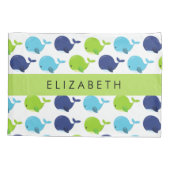 Patroon van walvissen, schattige walvissen, Jouw n Kussensloop (Achterkant)