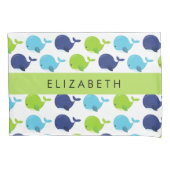 Patroon van walvissen, schattige walvissen, Jouw n Kussensloop (Voorkant)