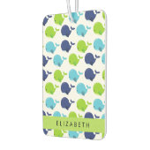 Patroon van walvissen, schattige walvissen, Jouw n Luchtverfrisser (Links)