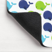 Patroon van walvissen, schattige walvissen, Jouw n Muismat (Hoek)