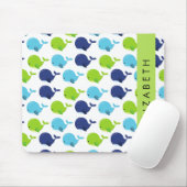 Patroon van walvissen, schattige walvissen, Jouw n Muismat (Met muis)