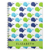 Patroon van walvissen, schattige walvissen, Jouw n Notitieboek (Voorkant)