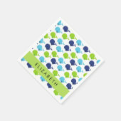 Patroon van walvissen, schattige walvissen, Jouw n Servet (Hoek)