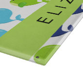 Patroon van walvissen, schattige walvissen, Jouw n Snijplank (Hoek)