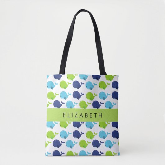 Patroon van walvissen, schattige walvissen, Jouw n Tote Bag (Voorkant)