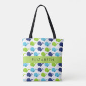 Patroon van walvissen, schattige walvissen, Jouw n Tote Bag (Achterkant)