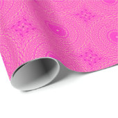 patroon van warmroze cirkels cadeaupapier (Rol Hoek)