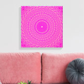 patroon van warmroze cirkels canvas afdruk (Insitu (Woonkamer))