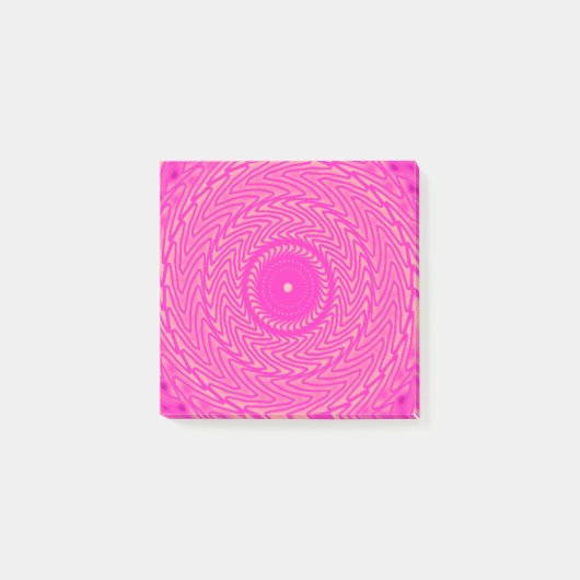 patroon van warmroze cirkels post-it® notes (Voorkant)