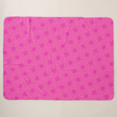 patroon van warmroze cirkels sherpa deken (Voorkant (horizontaal))