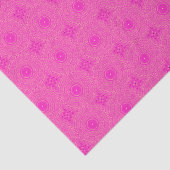 patroon van warmroze cirkels tissuepapier (Detail)