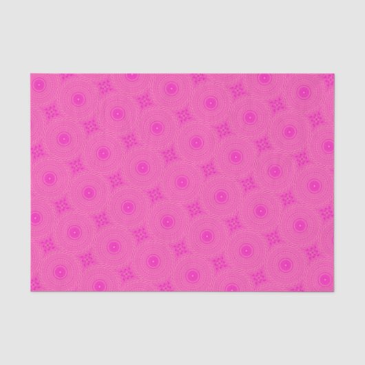 patroon van warmroze cirkels tissuepapier (Voorkant)