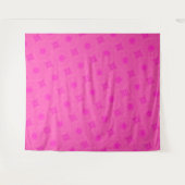 patroon van warmroze cirkels wandkleed (Voorkant (horizontaal))