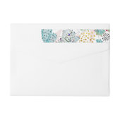 patroon van waterverf cactus en driehoeken (Achterkant)