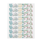 patroon van waterverf cactus en driehoeken (Vel)