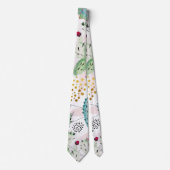 patroon van waterverf cactus en driehoeken stropdas (Voorkant)