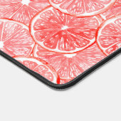 patroon van waterverf-grapefruitmoes bureaumat (Hoek)