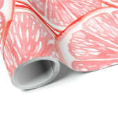 patroon van waterverf-grapefruitmoes cadeaupapier (Rol Hoek)