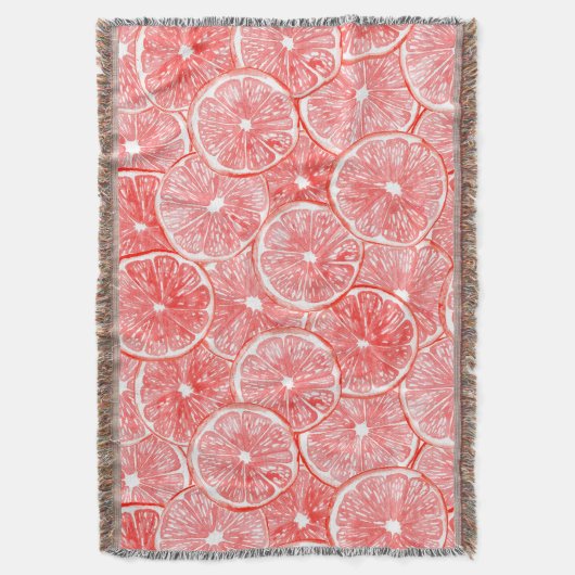 patroon van waterverf-grapefruitmoes deken (Voorkant Verticaal)