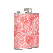 patroon van waterverf-grapefruitmoes heupfles (Rechts)