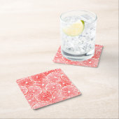 patroon van waterverf-grapefruitmoes kartonnen onderzetters (Insitu)