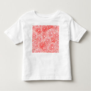 patroon van waterverf-grapefruitmoes kinder shirts