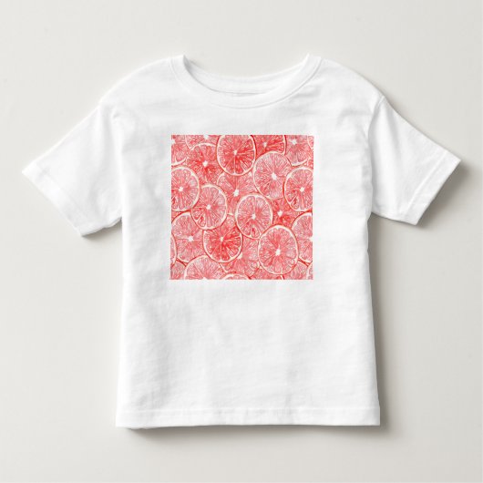 patroon van waterverf-grapefruitmoes kinder shirts (Voorkant)
